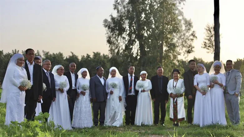 The happy couples